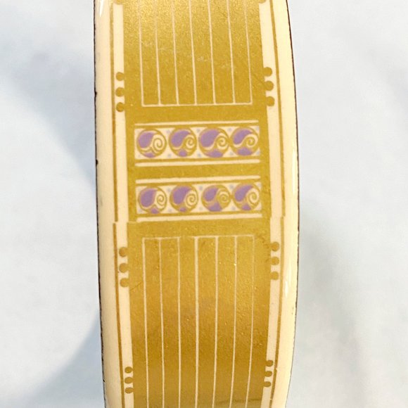 Vintage Michaela Frey Designer Bangle Bracelet is inspired by Art Nouveau Design - Picture 9 of 10